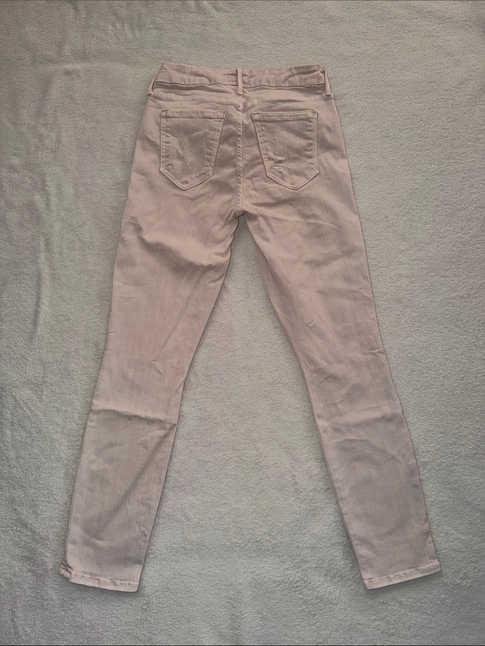 Mother Jeans Light Pink Skinny Jeans size 24